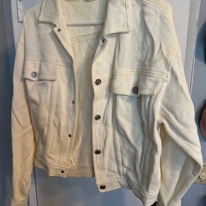 Vintage 90s Gianni Versace White Jean Jacket Size S